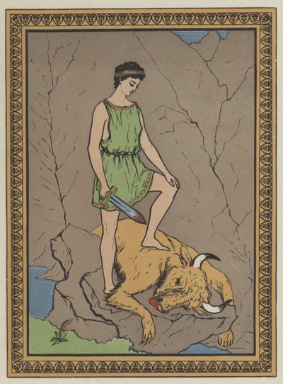 Theseus and the Bull by English School